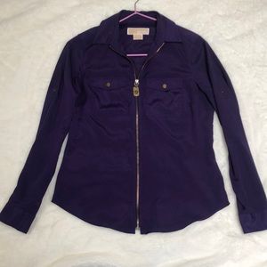 Michael Kors blouse in excellent condition. Size Small and a royal purple color